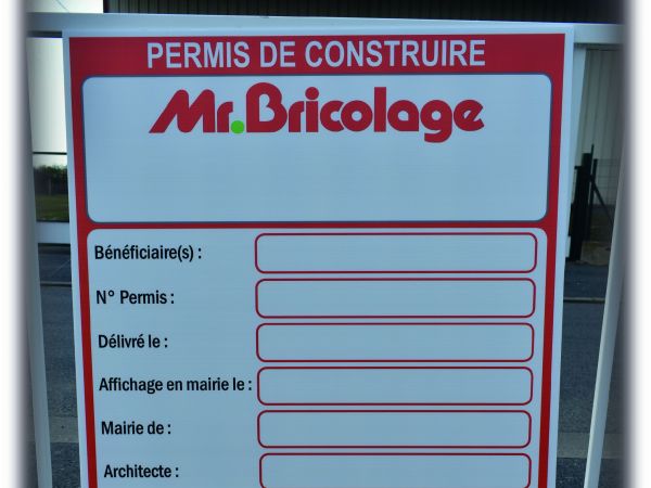 Panneaux de chantier MR BRICOLAGE